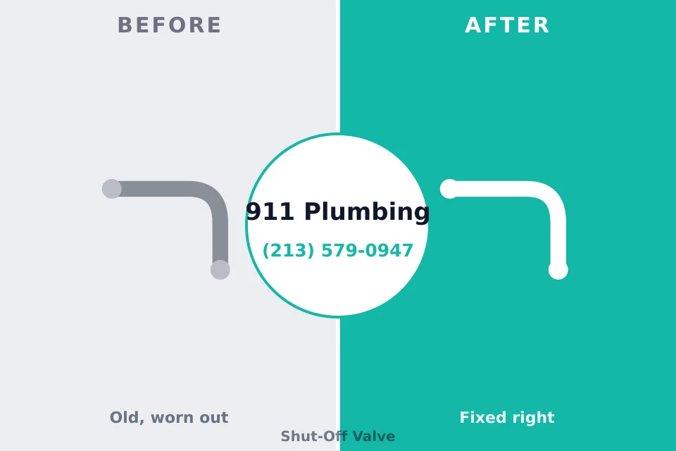 Before and after: plumbing repair Stockbridge, MI